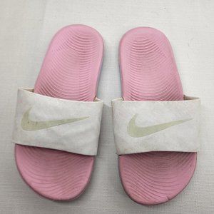 GIRLS NIKE KAWA PINK SLIDES SANDALS SIZE 13C Girls